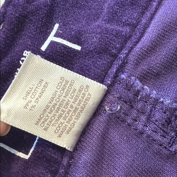 LOFT 6 Modern Straight Deep Purple Velvet Trousers - Picture 5 of 8